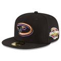 Men's New Era Black Arizona Diamondbacks 2001 World Series Wool 59FIFTY Fitted Hat