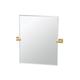 Gatco Elevate Modern Rectangle Beveled Frameless Wall Mirror | Bathroom Vanity Mirror in Yellow | 31.5 H x 27.5 W x 2 D in | Wayfair 4069S