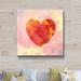 Harriet Bee Kyzer Heart Silhouette Painting Graphic Art on Canvas Canvas, Metal in White | 36 H x 36 W x 2 D in | Wayfair