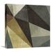 East Urban Home Triangulawesome Square I by Michael Mullan - Picture Frame Graphic Art Print Canvas in Brown/Gray/Green | 18 W x 1.5 D in | Wayfair