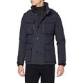 Schott NYC Herren Field Jacke, Blau (Navy), Medium