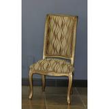 Astoria Grand Netherton Side Chair in Gold Wood/Upholstered/Fabric in Brown | 41 H x 22 W x 22 D in | Wayfair 5A1107FF21274DF0B5F8090520660C2B