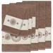 Winston Porter Isabella 100% Turkish Cotton Embellished 8 Piece Towel Set Turkish Cotton in Brown | 27 W in | Wayfair