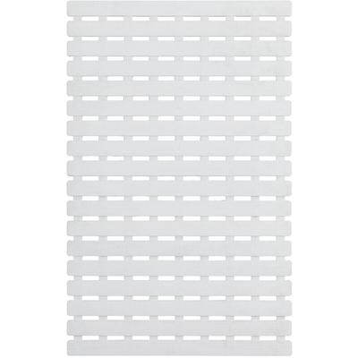 Wanneneinlage Arinos Weiß, 63 x 40 cm, Weiß, Kunststoff weiß, Kunststoff (tpr) weiß - weiß - Wenko