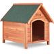 Niche pour chien xxl 85x71x88 cm avec toit pointu rabattable maison pour chien abri pour chien en