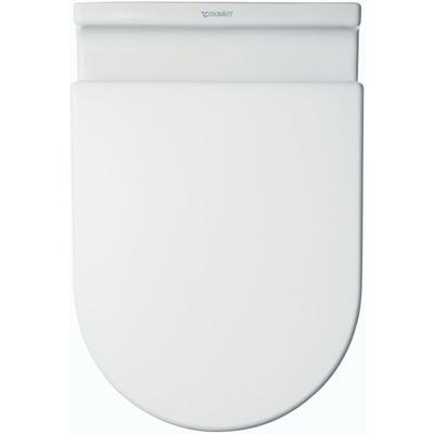 Duravit WC Sitz Starck 3 ohne SoftClose Scharniere edelstahl, weiss - 0063810000