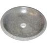 Vasque bol à poser petra - Gris - 44cm - Terrazzo - Sans trop plein - Gris