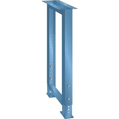 LISTA Werkbankfuß 80x725x700-1050mm RAL5012 Lichtblau - Höhenverstellbar Image