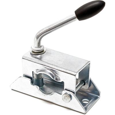 Wiltec - Klemmhalter für Anhänger Stützrad bis ø48 mm, Klemmschelle mit Klappknebel Bügelklemme