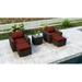 Everly Quinn Glen Ellyn 5 Piece Seating Group w/ Cushions Wood in Brown | Outdoor Furniture | Wayfair 273F71BF450F4FD5B1821DA3823811B7