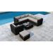 Willa Arlo™ Interiors Thornaby 8 Piece Sectional Set w/ Sunbrella Cushion Wood in Brown | Outdoor Furniture | Wayfair