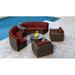 Everly Quinn Glen Ellyn Rattan Sectional Seating Group w/ Sunbrella Cushion Synthetic Wicker/All - Weather Wicker/Wicker/Rattan in Brown | Outdoor Furniture | Wayfair