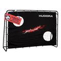 HUDORA Fußballtor Trainer mit Torwand - robustes Outdoor Fußballtor für Kinder & Erwachsene - Torwand mit zwei verstärkten Schusslöchern - wetterfestes Fußballtor für Training & Freizeit