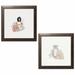 House of Hampton® 'Perfume I & VII' 2 Piece Watercolor Painting Print Set Paper | 12" H x 12" W x 0.75" D | Wayfair