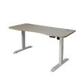 Symple Stuff Lesure Standing Desk Wood/Metal in White | 55 W x 24.3 D in | Wayfair 3080431B8FA345048CED15527CC31F91