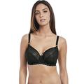 Freya Women's Daisy Lace Underwire Balcony Bra Plunge, Black, 34C