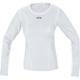 GORE WEAR Winddichtes Damen Langarm-Unterzieh-Shirt, Multisport, GORE WINDSTOPPER, 40, Hellgrau/Weiß