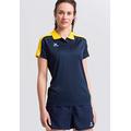 ERIMA Damen Poloshirt Poloshirt, new navy/gelb/dark navy, 34, 1111835