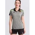 ERIMA Damen Poloshirt Poloshirt, grau melange/schwarz/green gecko, 44, 1111837