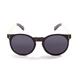 OCEAN SUNGLASSES Lizard Lunettes de Soleil Mixte Adulte, Black Frame/Wood Natural White/Black Arms/Smoke Lens