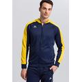 Erima Unisex Kinder Liga Line 2.0 Trainingsjacke mit Kapuze, New Navy/Gelb/Dark Navy, 116 EU