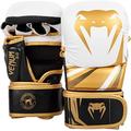 Venum Unisex Mma Sparring Handschuhe, Kunstleder, Weiß/Schwarz/Gold, L-XL