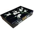 Hand painted Blossom Jewellery Box w/lock Chinese Oriental Furniture