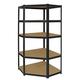 EAZILIFE 5 Tier Boltless Corner Shelving Rack for Storage in Garage's Shops Sheds Greenhouse