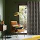 Orla Kiely - Linear Stem - Charcoal - Eyelet Curtains - 66x54"/168x137cm