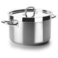 Lacor Chef Luxe Deep Casserole Without Lid, Stainless Steel, Silver, 36 cm