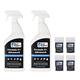 2 x Flea Killer Spray 1ltr and 2 x Flea Killer Smoke Bombs Twinpack 3.5g - Formula 'C' Flea Spray and Formula 'P' Flea Fumigators from Pest Expert (HSE approved and tested - professional strength product)