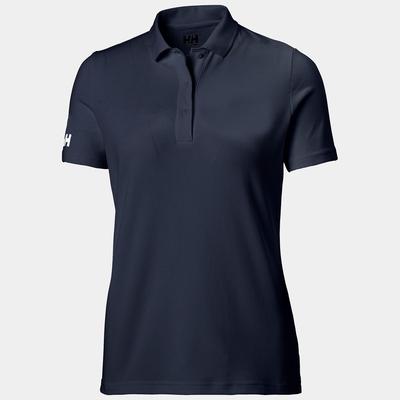 Helly Hansen Damen Crew Technical Marineblaues Poloshirt S