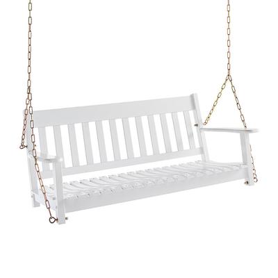Darby Outdoor Porch Outdoor Patio Swing - White - Grandin Road