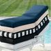 78" X 23" Chaise Cushion - Piped, Piped/Sand - Grandin Road