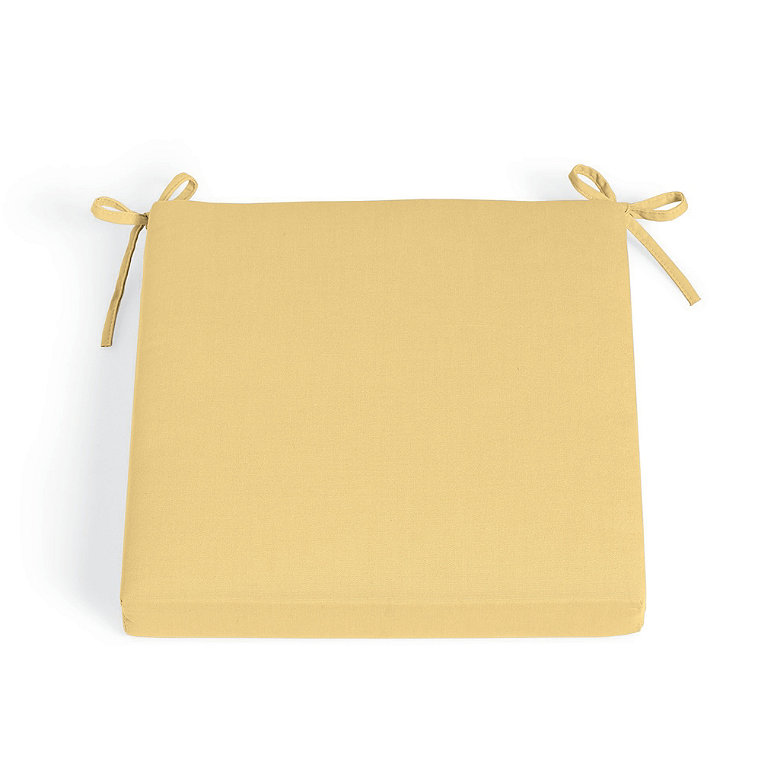 21" X 19" Replacement Seat Cushion - Knife-Edge, Knife Edge/Canary - Grandin Road