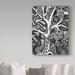 Trademark Fine Art 'The Tree of Music' Graphic Art Print on Wrapped Canvas in Black/Green/White | 19 H x 14 W x 2 D in | Wayfair ALI37985-C1419GG