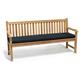 Jati York Garden Bench A Grade Teak 1.8m FULLY ASSEMBLED Outdoor Bench with Black Cushion Brand, Quality & Value