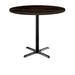 KFI Studios Urban Loft Round Solid Wood Breakroom Table Wood/Metal in Brown | 41 H x 30 W x 30 D in | Wayfair T30RD-B2015BK-38-LFT-ES