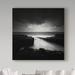 Trademark Fine Art 'Black & White Coastal' Graphic Art Print on Wrapped Canvas in Black/White | 14 H x 14 W x 2 D in | Wayfair 1X06847-C1414GG