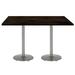KFI Studios Urban Loft 72" L Solid Wood Breakroom Table Wood/Metal in Gray/Brown | 41 H x 72 W x 30 D in | Wayfair T3072-B1917-SL-LFT-BN-38