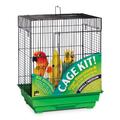 Prevue Hendryx 91321 quadratisch Dach Bird Cage Kit, schwarz und grün