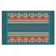 Kess eigene Nina May Mahalo Denim Stripe Blaugrün Blumenmuster, Tischset, 33 x 45,7 cm