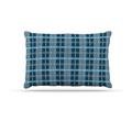 Kess eigene AFE Bilder Blau Plaid Muster, Blau Multicolor Illustration Hundebett, 76,2 x 101,6 cm