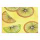 Kess eigene Rosie Brown Zitronen & Limes Früchte gelb Hund Tischset, 33 x 45,7 cm