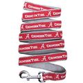 NCAA Pet Leine. 50 Hochschulen in 3 Größen erhältlich. Robuste, stabil, langlebig & verstellbar NCAA Hund Leine. Must-Have Collegiate Gear für 4-Bein-Sport Fan, Alabama Crimson Tide, Large, silber