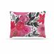 Kess eigene Li zamperini Pink Garden Rose Floral Hundebett, 76,2 x 101,6 cm