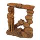 Orbit OB-1849 Ägyptische Säule, Felsentor, Dekostein, Felsen, Höhle, Grotte, Versteck für Fische, Aquariumdekoration, L17 x B11 x H19 cm