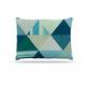 Kess eigene Noonday Design DieTriangle Blues Geometrische Blau Hundebett, 76,2 x 101,6 cm