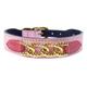 Hartman & Rose Mayfair Collection Hundehalsband, Sweet Pink/Blütenblatt Taben, 35,6–40,6 cm