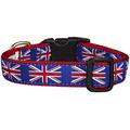 Up Country UNJ-C-S Union Jack Hundehalsband, Schmal 5/8 inch, S